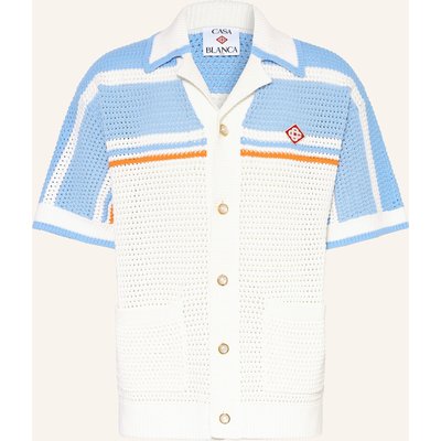 Casablanca Strickhemd Comfort Fit weiss