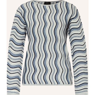 S.Oliver Black Label Pullover Mit Glitzergarn blau