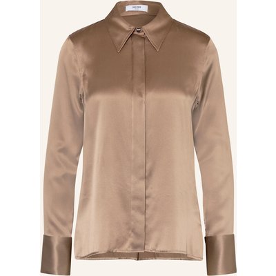 Reiss Hemdbluse Ameira Aus Seide braun