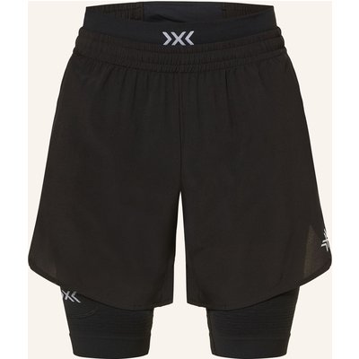 X-Bionic 2-In-1-Laufshorts Effektor schwarz