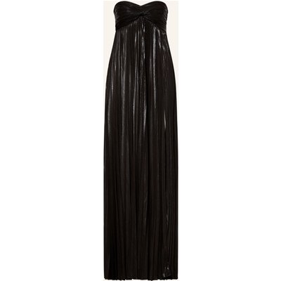 Retrofête Plisseekleid Zoa schwarz