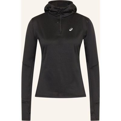 Asics Laufshirt Road Winter schwarz