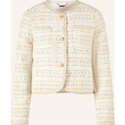 Rich & Royal Tweed-Jacke Mit Glitzergarn weiss