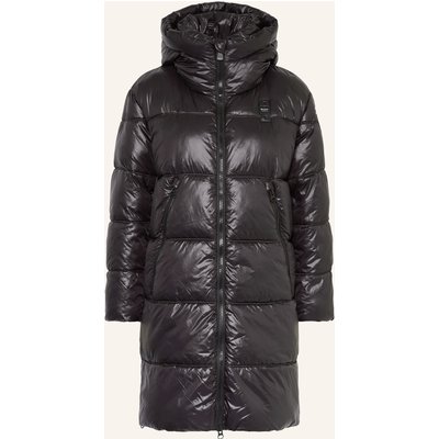 Blauer Steppmantel Armory schwarz