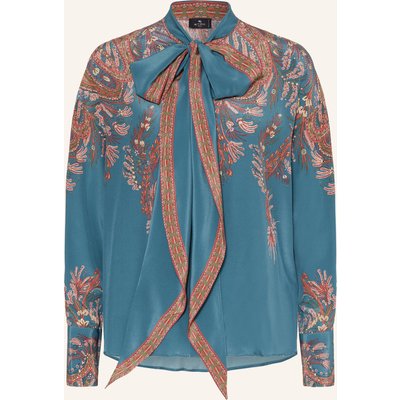 Etro Seidenbluse Mit Schluppe gruen