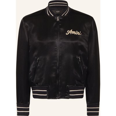 Amiri Blouson Club Amiri Aus Satin schwarz