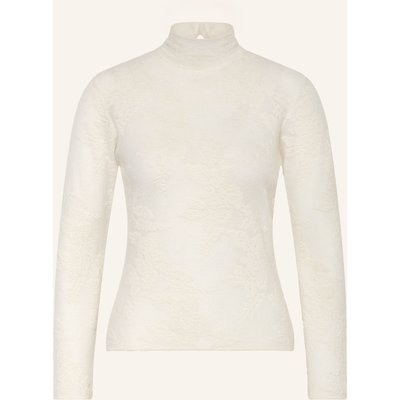 Ganni Jacquard-Pullover Mit Alpaka weiss