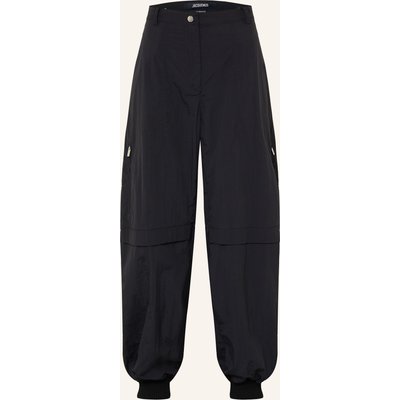 Jacquemus Cargohose Le Cargo Ovalo schwarz