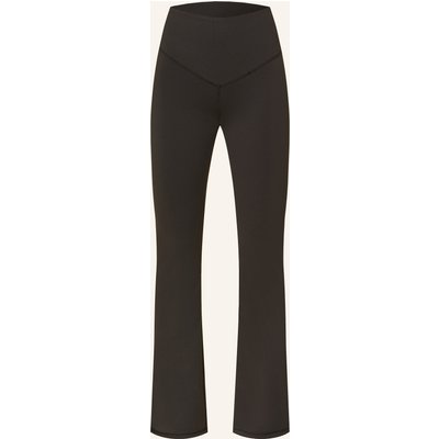 Mandala Tights Flared Sports Pants schwarz