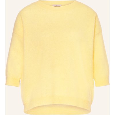 Lilienfels Cashmere-Pullover Mit 3/4-Arm gelb