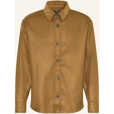 A.P.C. Hemd Bernardo Relax Fit braun