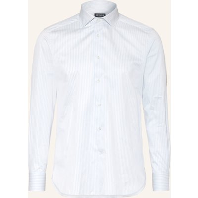 Zegna Hemd Regular Fit blau