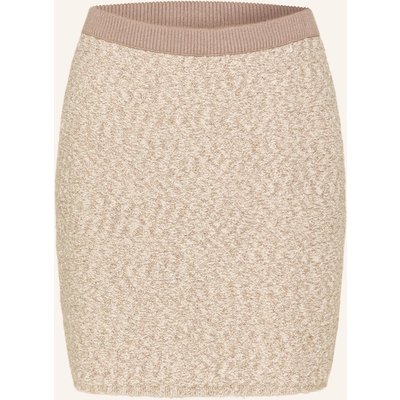 Monari Strickrock Mit Glitzergarn beige