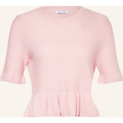 Mrs & Hugs Strickshirt Mit Cashmere rosa