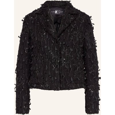Luisa Cerano Blazer Mit Pailletten Und Schmucksteinen schwarz