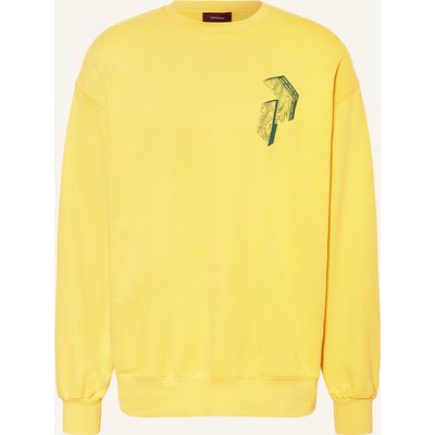 Peak Performance Pullover Terry Graphic Crew gelb