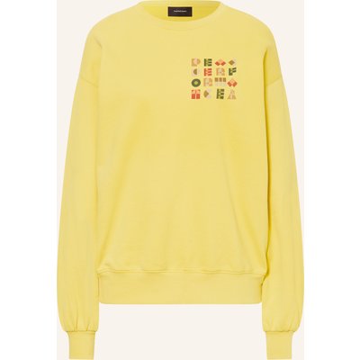 Peak Performance Sweatshirt Terry Graphic Crew gelb