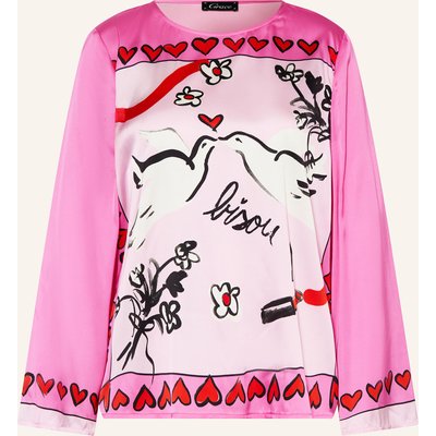 Grace Blusenshirt Aus Satin pink