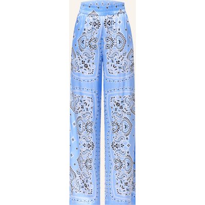 Darling Harbour Marlenehose Aus Seide blau
