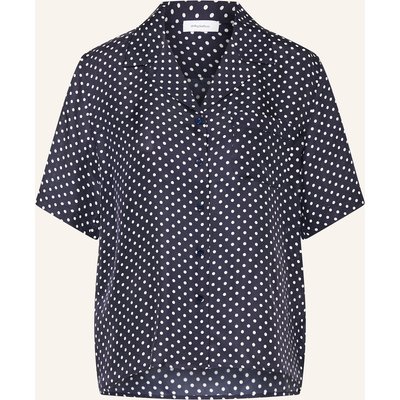 Darling Harbour Blusenshirt Mit Seide blau