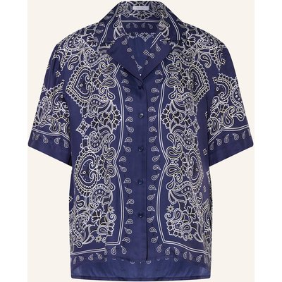 Darling Harbour Bluse Mit Seide blau