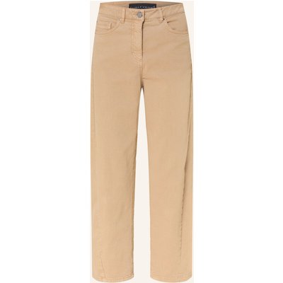 Luisa Cerano Barrel Jeans beige