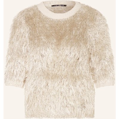 Luisa Cerano Strickshirt Mit Glitzergarn gold
