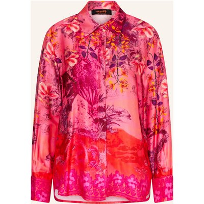Miss Goodlife Hemdbluse Aus Satin pink