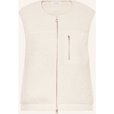 Darling Harbour Teddyfell-Weste weiss
