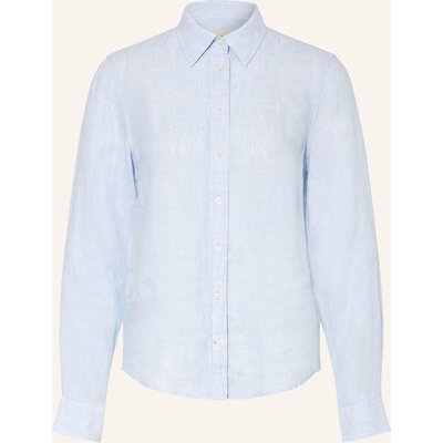 Gant Hemdbluse Aus Leinen blau