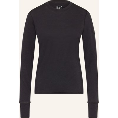 Super.Natural Longsleeve Tundra 175 Ls Mit Merinowolle schwarz