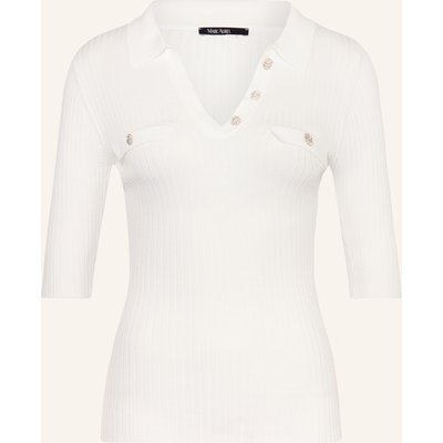 Marc Aurel Strick-Poloshirt weiss