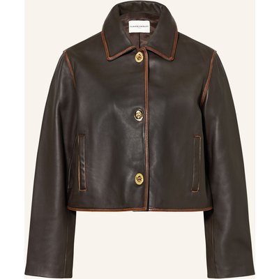 Claudie Pierlot Lederjacke braun