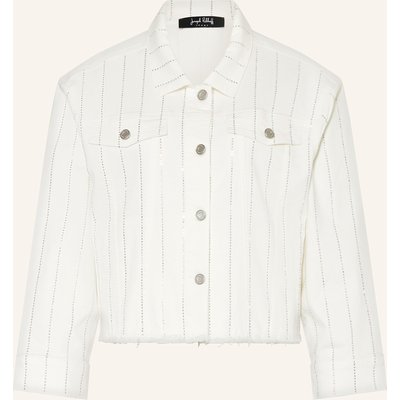 Joseph Ribkoff Jeansjacke Mit Schmucksteinen weiss