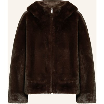 Ba&Sh Kunstpelz-Jacke Pandy braun