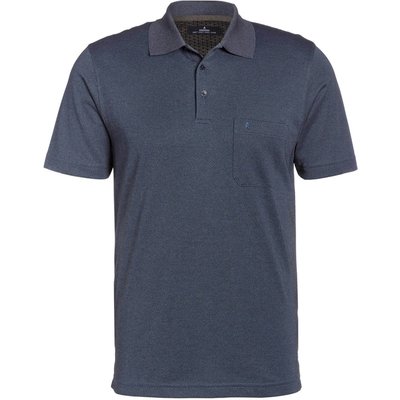 Ragman Piqué-Poloshirt blau