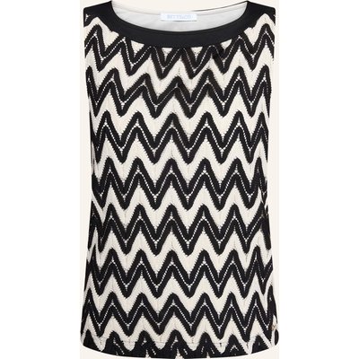 Betty&Co Strukturshirt Ohne Arm schwarz