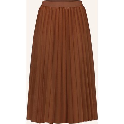 Betty&Co Plisseerock Aus Mesh braun