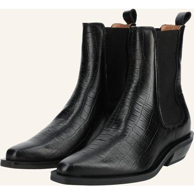 Pavement Stiefelette Almira Croco schwarz