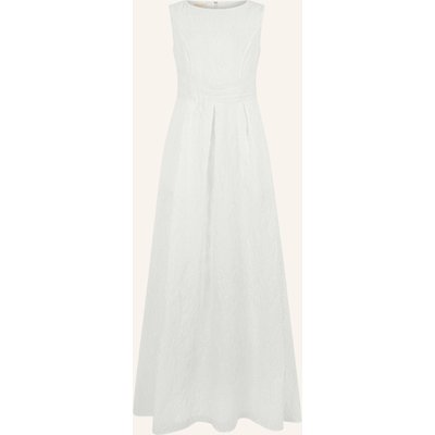 Apart Langes Jacquardkleid weiss