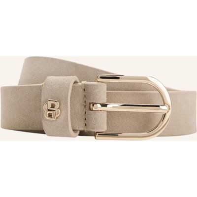 Boss Ledergürtel Scarlet beige