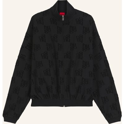Hugo Loungewear Jacke Terrymonogram_Jacket schwarz