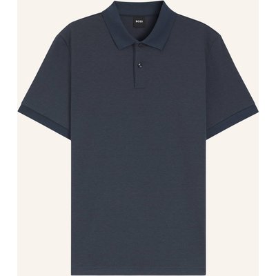 Boss Piqué-Poloshirt Parlay blau