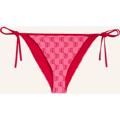Hugo Bikini Bottoms Monogram Side Tie Regular Fit pink