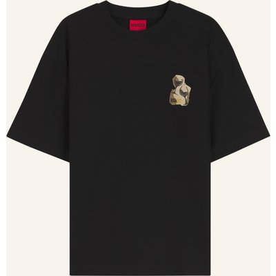 Hugo T-Shirt Detzi Relaxed Fit schwarz