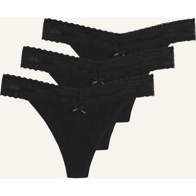 Hugo Briefs Triplet Lace String schwarz