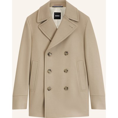 Boss Mantel H-Hyde-Pcoat-234 Slim Fit beige