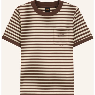 Boss T-Shirts C_Ezoe_Stripe Regular Fit schwarz
