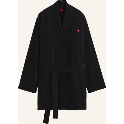 Hugo Morgenmantel Terry Gown schwarz