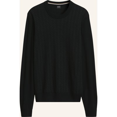 Boss Pullover H-Habito_In Regular Fit schwarz